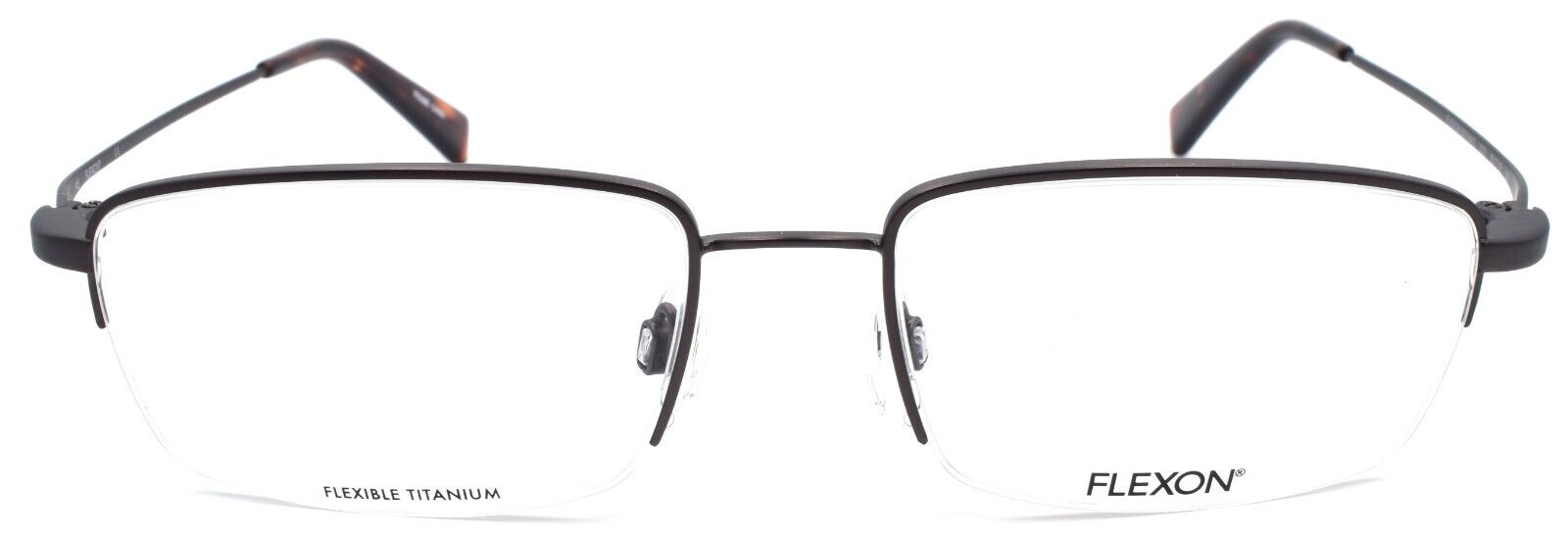 4-Flexon FLX 908 MAG 033 Men's Eyeglasses Gunmetal 55-18-145 + Clip On Sunglasses-883900204149-IKSpecs