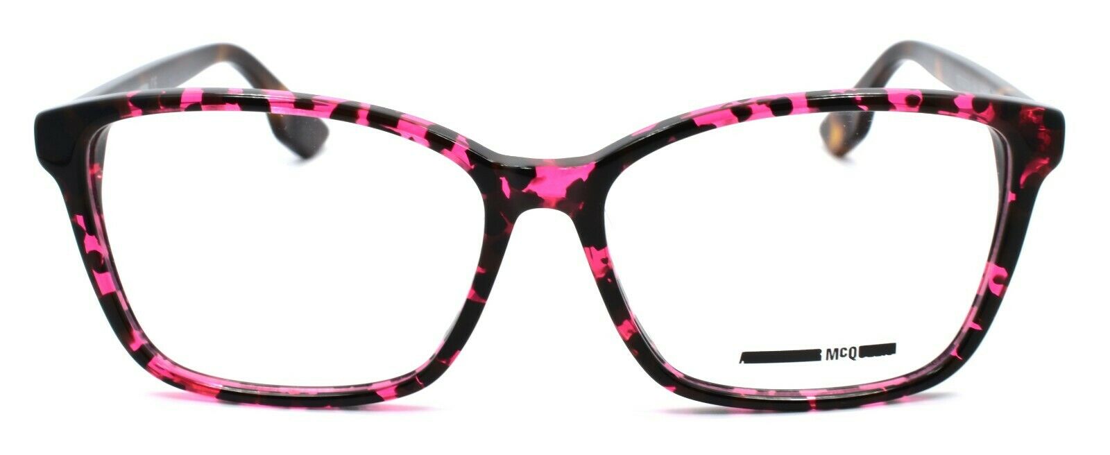 2-McQ Alexander McQueen MQ0062OA 004 Women's Eyeglasses 55-15-145 Pink Havana-889652064314-IKSpecs