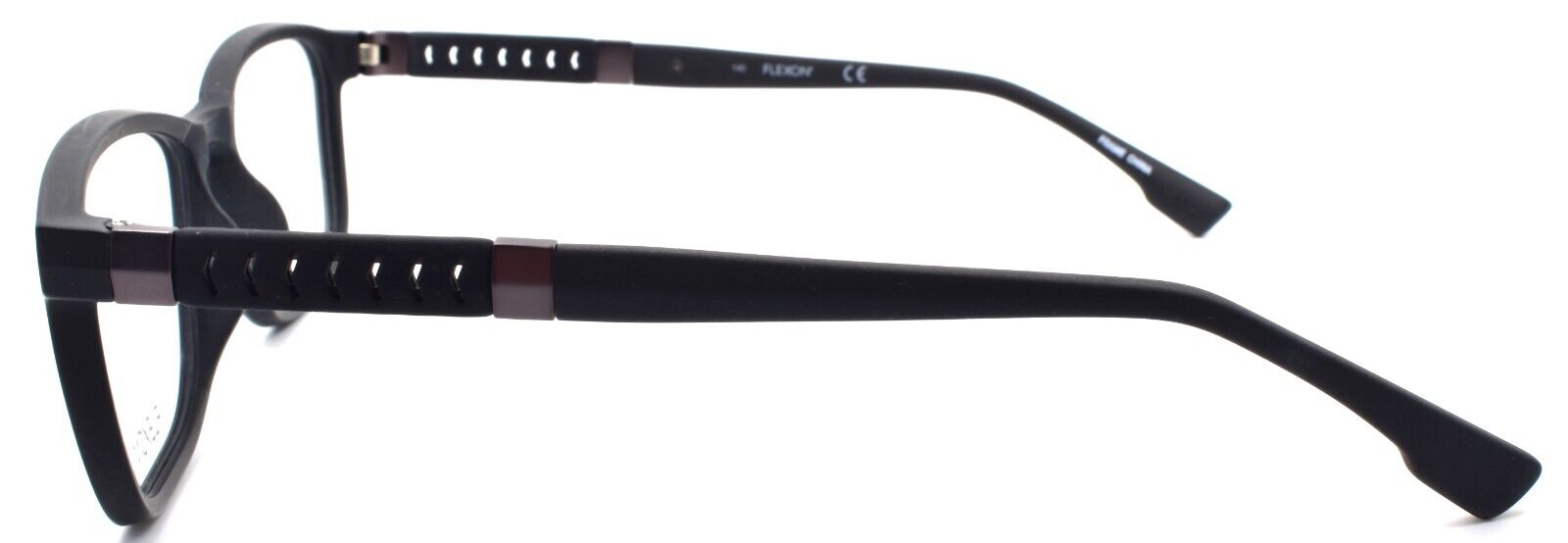 3-Flexon E1114 001 Men's Eyeglasses Frames Black 53-18-140 Flexible Titanium-886895450027-IKSpecs