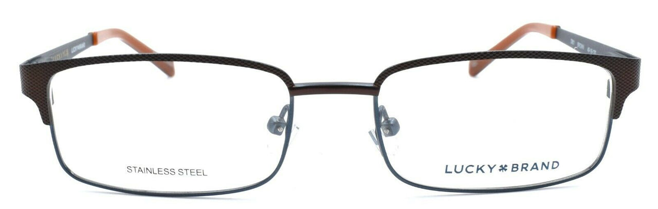 2-LUCKY BRAND D801 Kids Eyeglasses Frames 49-16-130 Brown + CASE-751286282412-IKSpecs