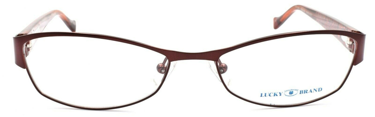 2-LUCKY BRAND Delilah Women's Eyeglasses Frames 52-16-135 Burgundy + CASE-751286205367-IKSpecs