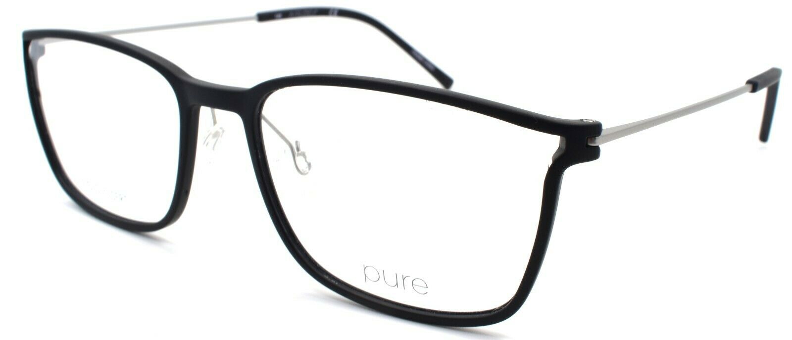 1-Marchon Airlock 2001 002 Men's Eyeglasses Frames 54-17-145 Matte Black-886895394123-IKSpecs