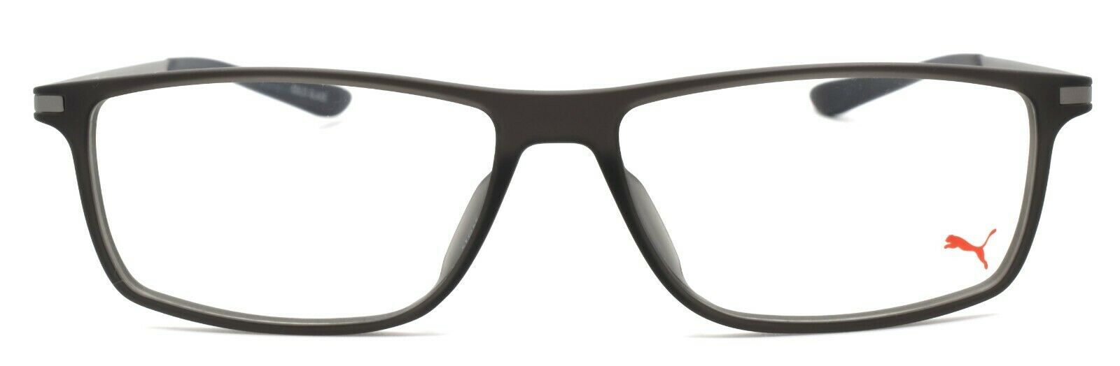 2-PUMA PU0115O 003 Men's Eyeglasses Frames 54-14-145 Matte Grey / Silver + CASE-889652063706-IKSpecs