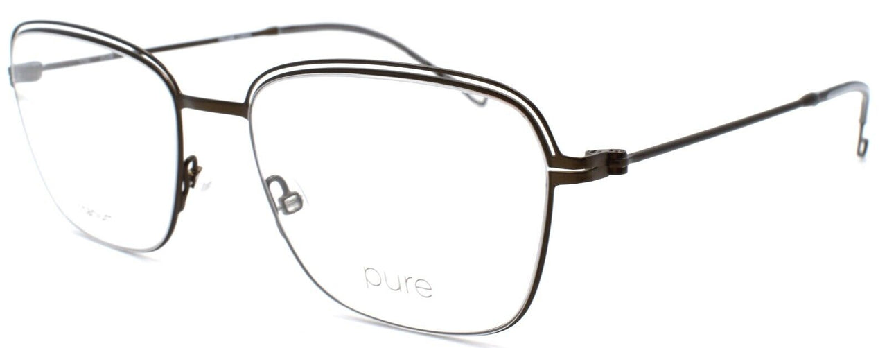 1-Airlock Pure P-5005 210 Women's Eyeglasses Titanium 53-18-135 Satin Brown-886895488099-IKSpecs