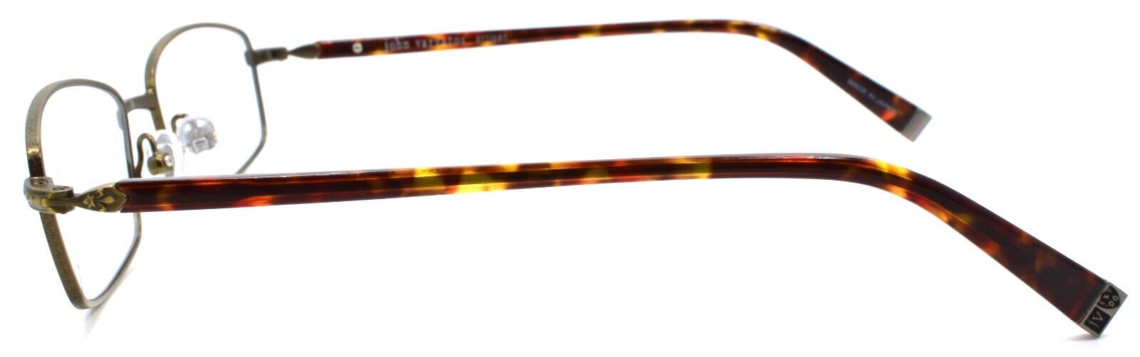 3-John Varvatos V150 Men's Eyeglasses Frames Titanium 53-17-145 Antique Gold Japan-751286268041-IKSpecs