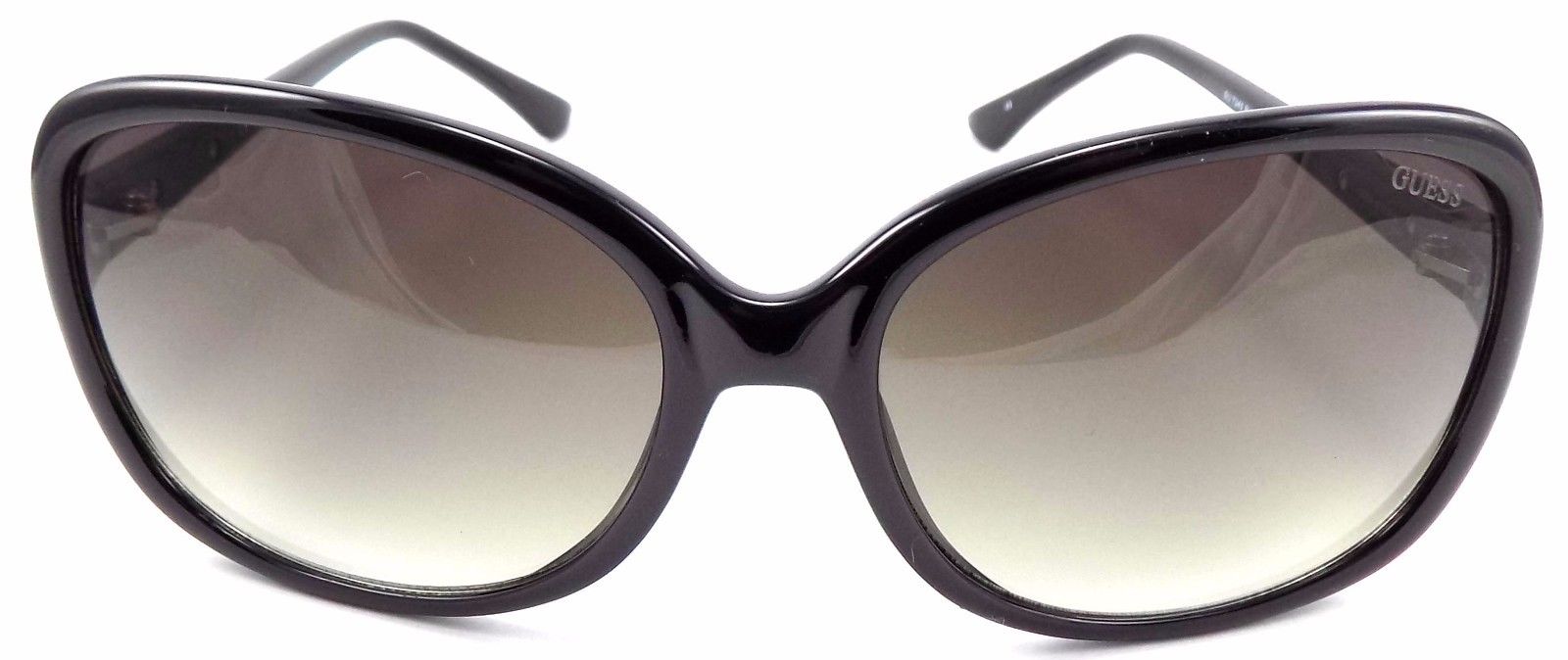 2-GUESS GU7345 BLK-35 Women's Sunglasses 61-17-135 Black Frame / Brown Gradient-715583640405-IKSpecs