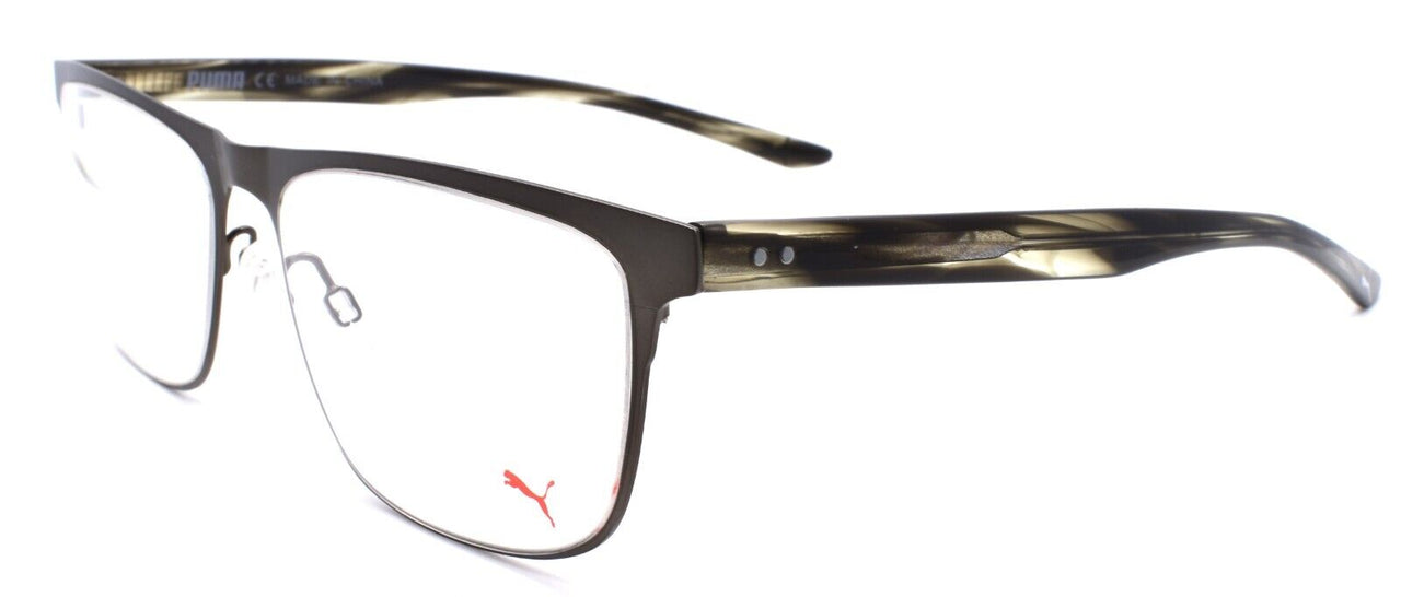 1-PUMA PU0124O 006 Men's Eyeglasses Frames Large 59-18-145 Ruthenium / Havana-889652106359-IKSpecs