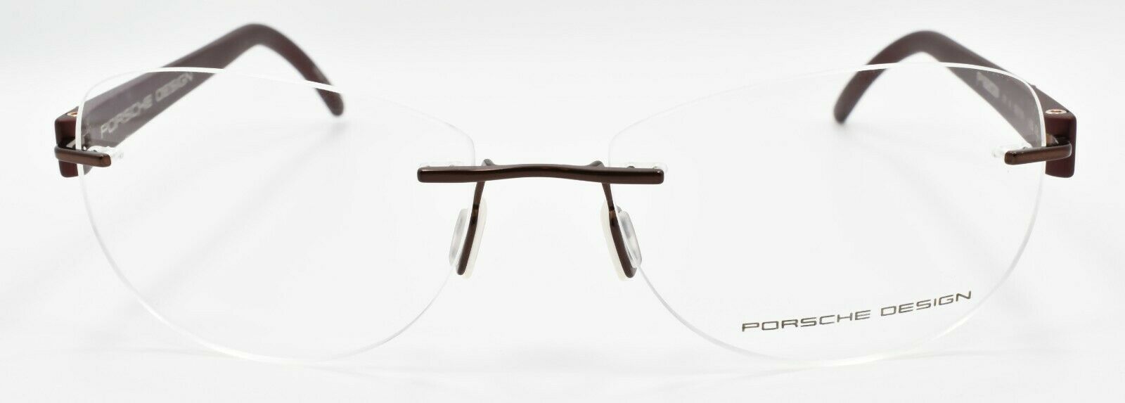 2-Porsche Design P8209 S1 B Eyeglasses Frames RIMLESS 55-16-135 Dark Red ITALY-4044709208431-IKSpecs