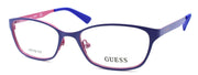 1-GUESS GU2563 091 Women's Eyeglasses Frames Petite 49-16-135 Matte Blue-664689787852-IKSpecs