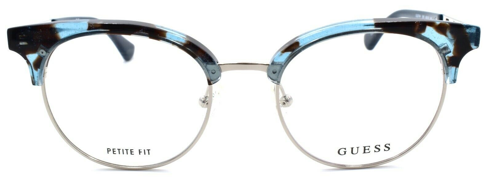 2-GUESS GU2744 089 Women's Eyeglasses Frames Petite 49-19-140 Turquoise / Silver-889214111210-IKSpecs