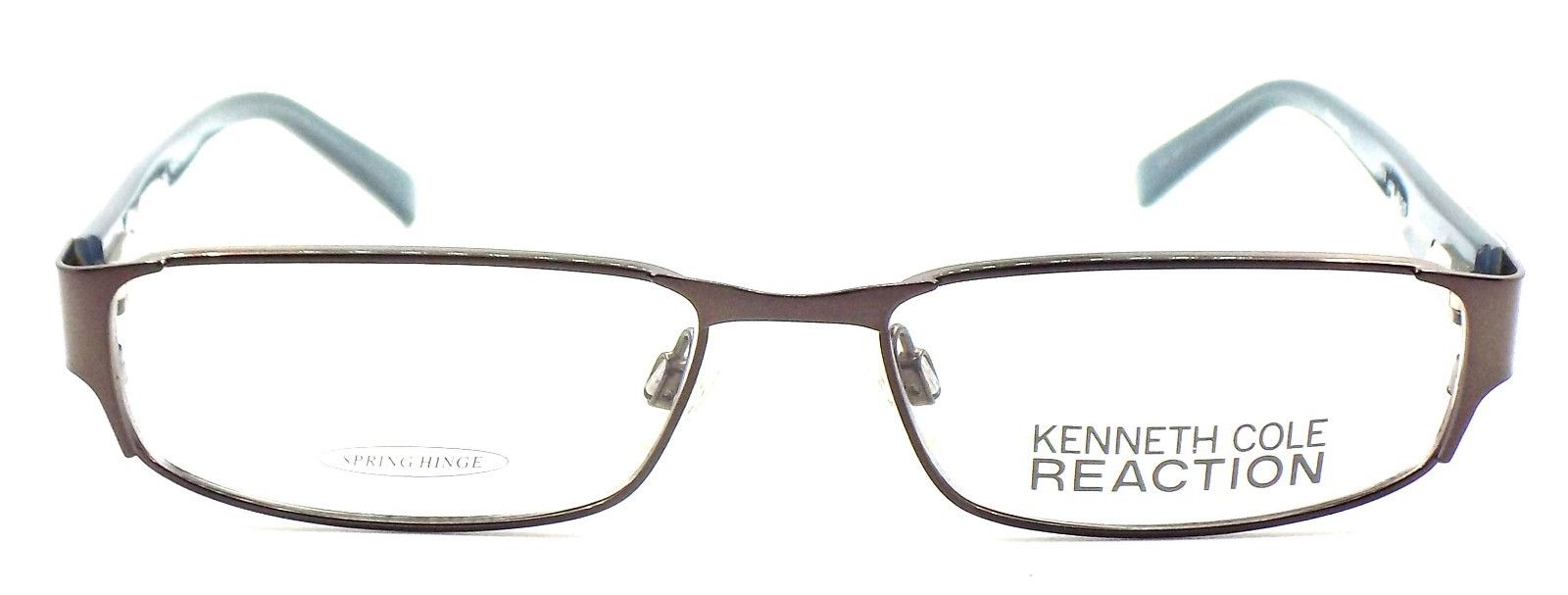 2-Kenneth Cole REACTION KC716 048 Women's Eyeglasses 51-15-135 Shiny Dark Brown-726773169125-IKSpecs