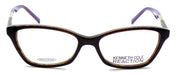 2-Kenneth Cole REACTION KC0766 048 Women's Eyeglasses Frames 52-16-140 Dark Brown-664689666430-IKSpecs