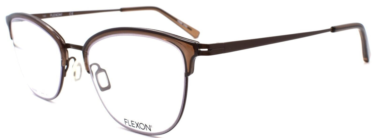 Flexon W3023 210 Women's Eyeglasses Frames Brown 52-20-140 Flexible Titanium