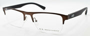 1-Armani Exchange AX1031 6106 Men's Glasses Frames Half-rim 54-19-145 Brown-8053672885088-IKSpecs