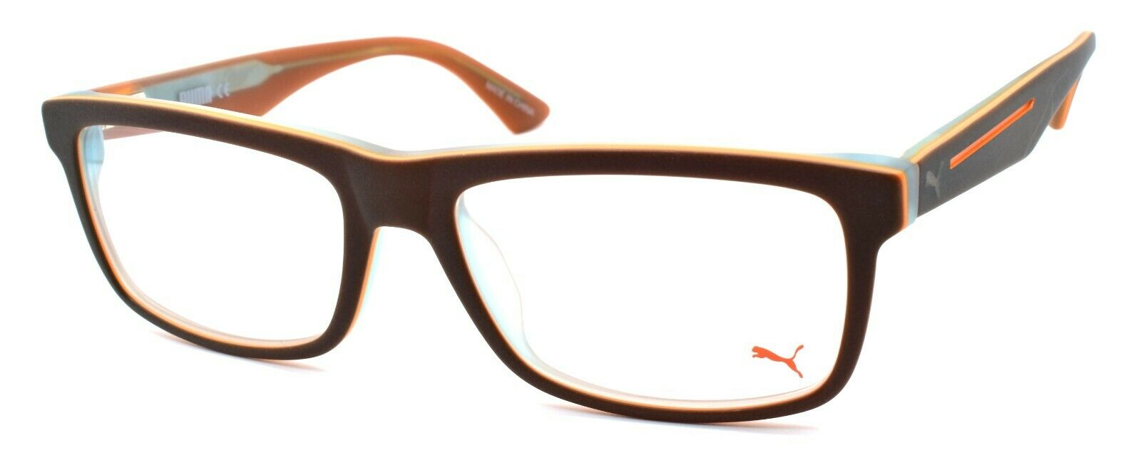 1-PUMA PU0053O 005 Men's Eyeglasses Frames 53-17-145 Green - Brown-889652016221-IKSpecs