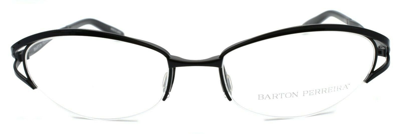 2-Barton Perreira Eliza Women's Eyeglasses Frames 53-17-125 Jet / Black Satin-672263038184-IKSpecs