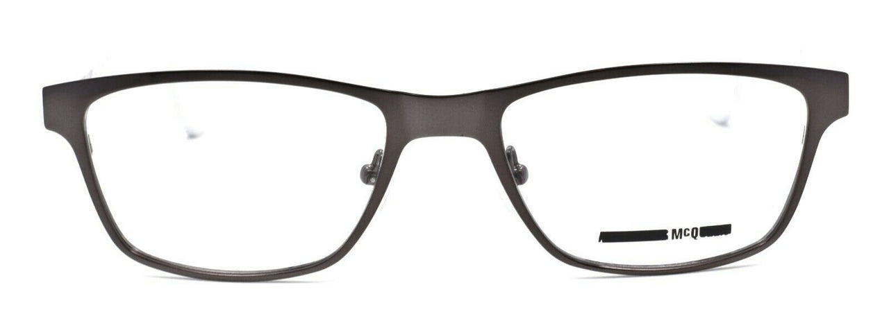 McQ Alexander McQueen MQ0050O 003 Unisex Eyeglasses 53-18-150 Ruthenium / White