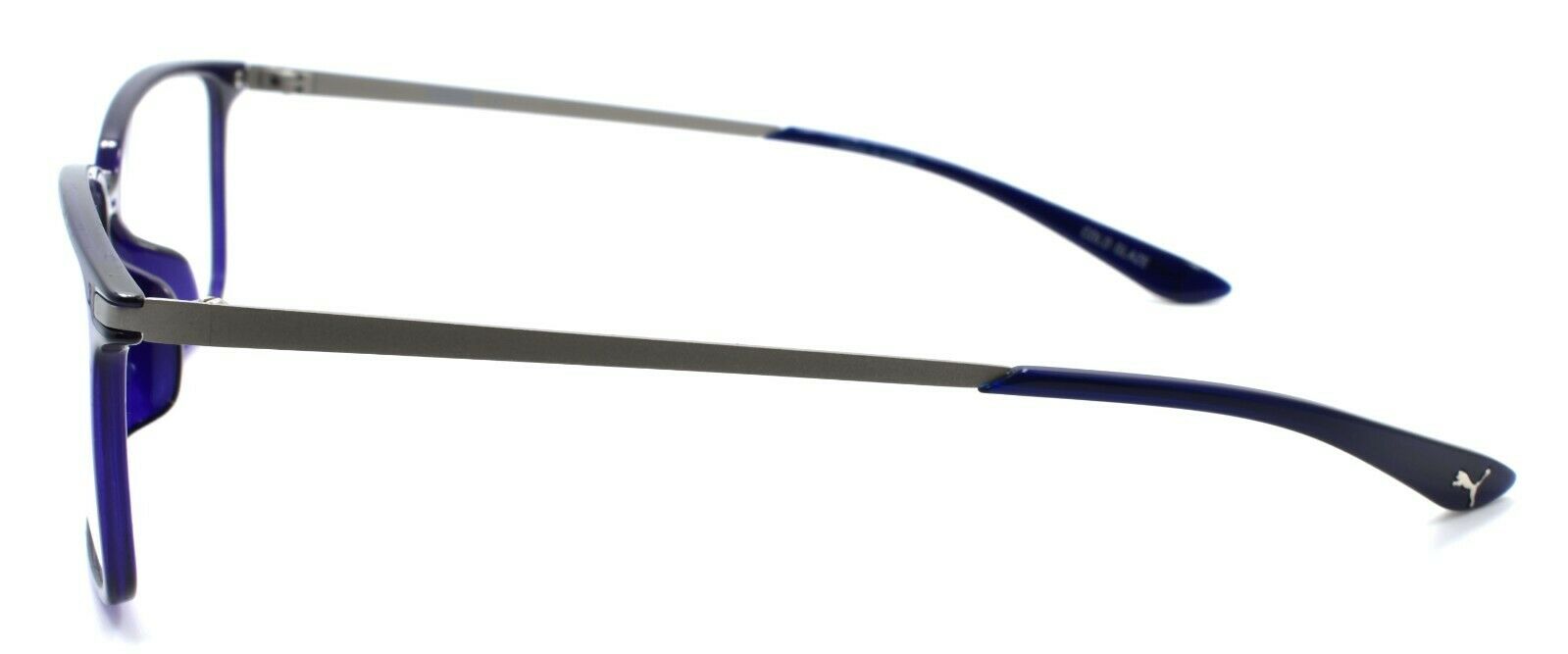 3-PUMA PU0114OA 003 Eyeglasses Frames 58-13-145 Blue / Silver-889652063669-IKSpecs