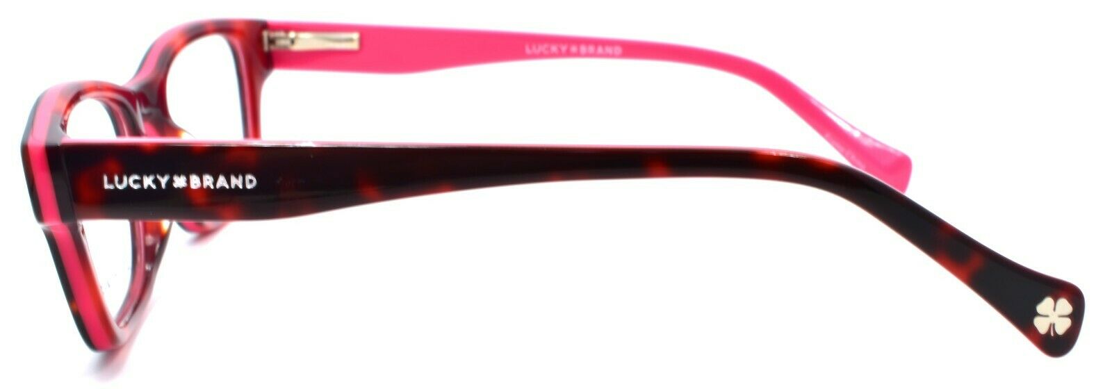 3-LUCKY BRAND D705 Kids Eyeglasses Frames 46-16-125 Pink Tortoise-751286295658-IKSpecs