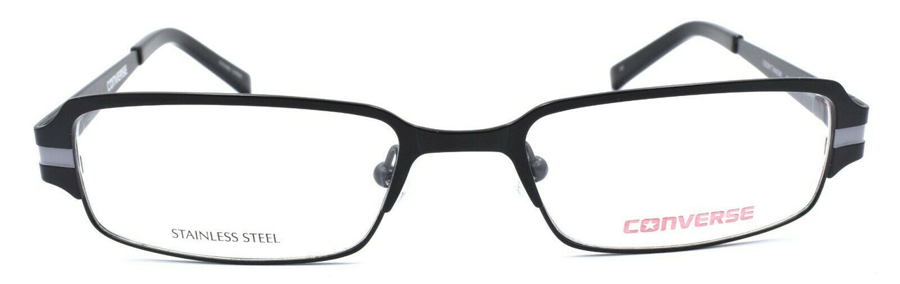 2-CONVERSE I Don't Know Kids Eyeglasses Frames 49-17-135 Black + CASE-751286138351-IKSpecs