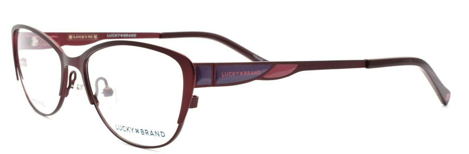 1-LUCKY BRAND D704 Women's Eyeglasses Frames 50-15-135 Burgundy + CASE-751286282252-IKSpecs