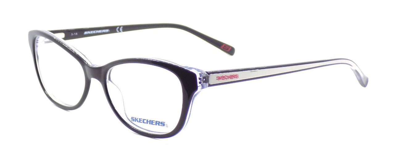 SKECHERS SE2123 003 Women's Eyeglasses Frames Cat-eye 53-15-135 Black + CASE