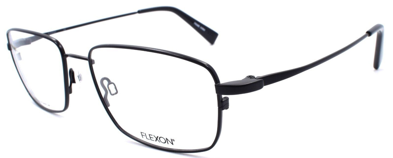 2-Flexon FLX 907 MAG 001 Men's Eyeglasses Black 56-18-145 + Clip On Sunglasses-883900203708-IKSpecs