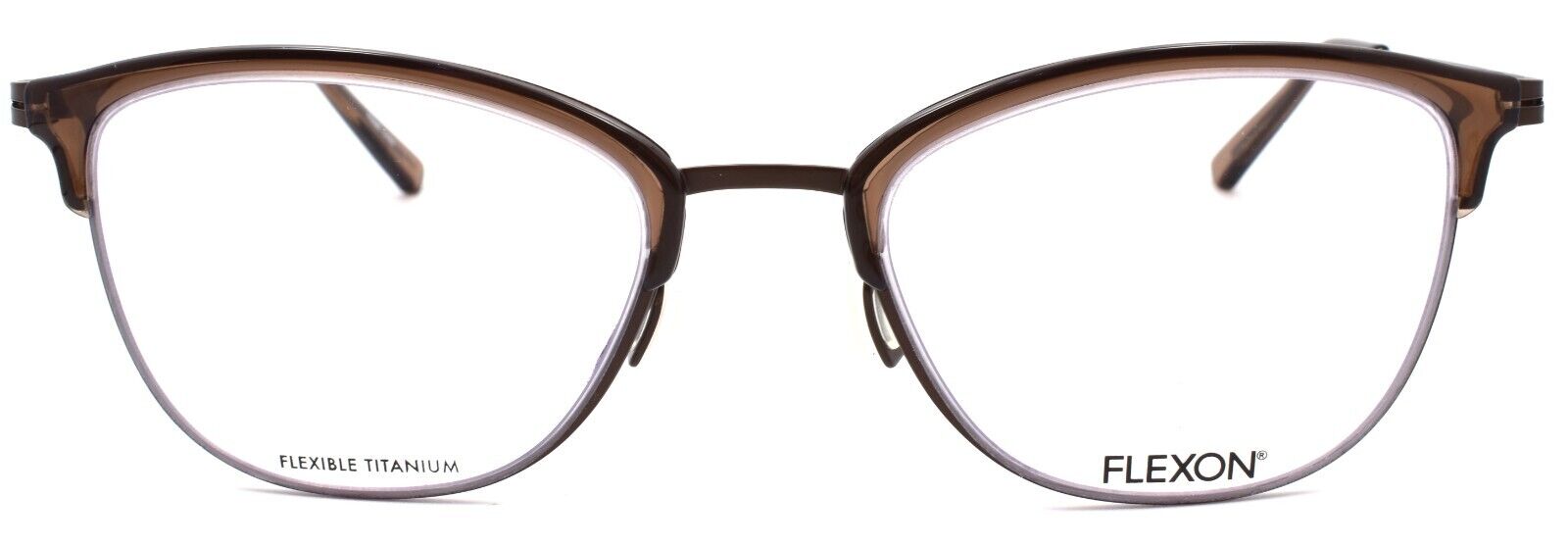 2-Flexon W3023 210 Women's Eyeglasses Frames Brown 52-20-140 Flexible Titanium-883900205344-IKSpecs