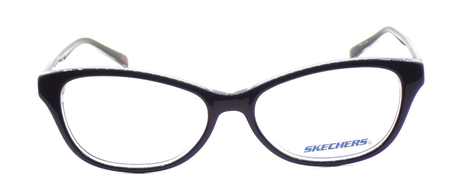 2-SKECHERS SE2123 003 Women's Eyeglasses Frames Cat-eye 53-15-135 Black + CASE-664689778041-IKSpecs