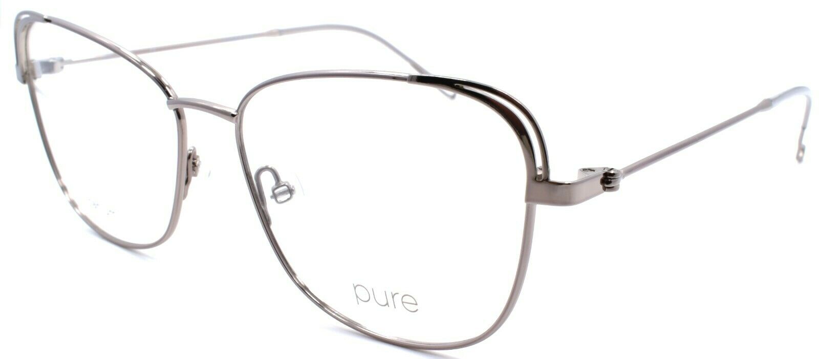 1-Airlock Pure P-5008 070 Women's Eyeglasses Titanium 54-15-145 Light Gunmetal-886895514521-IKSpecs