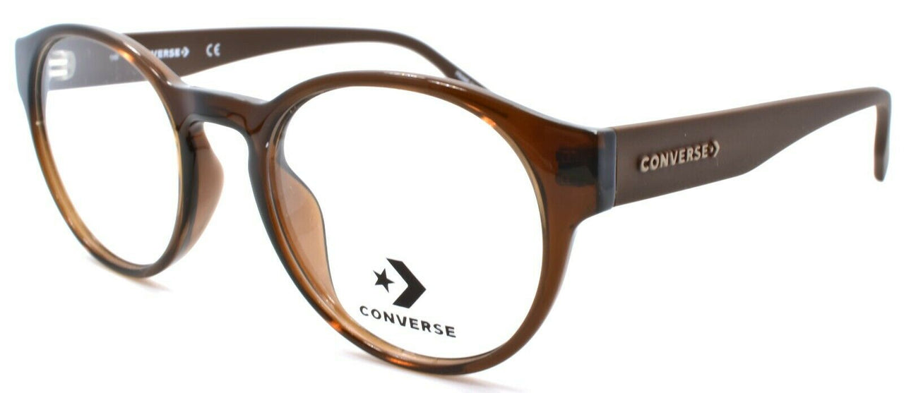 CONVERSE CV5018 201 Men's Eyeglasses Frames Round 49-20-145 Crystal Dark Root