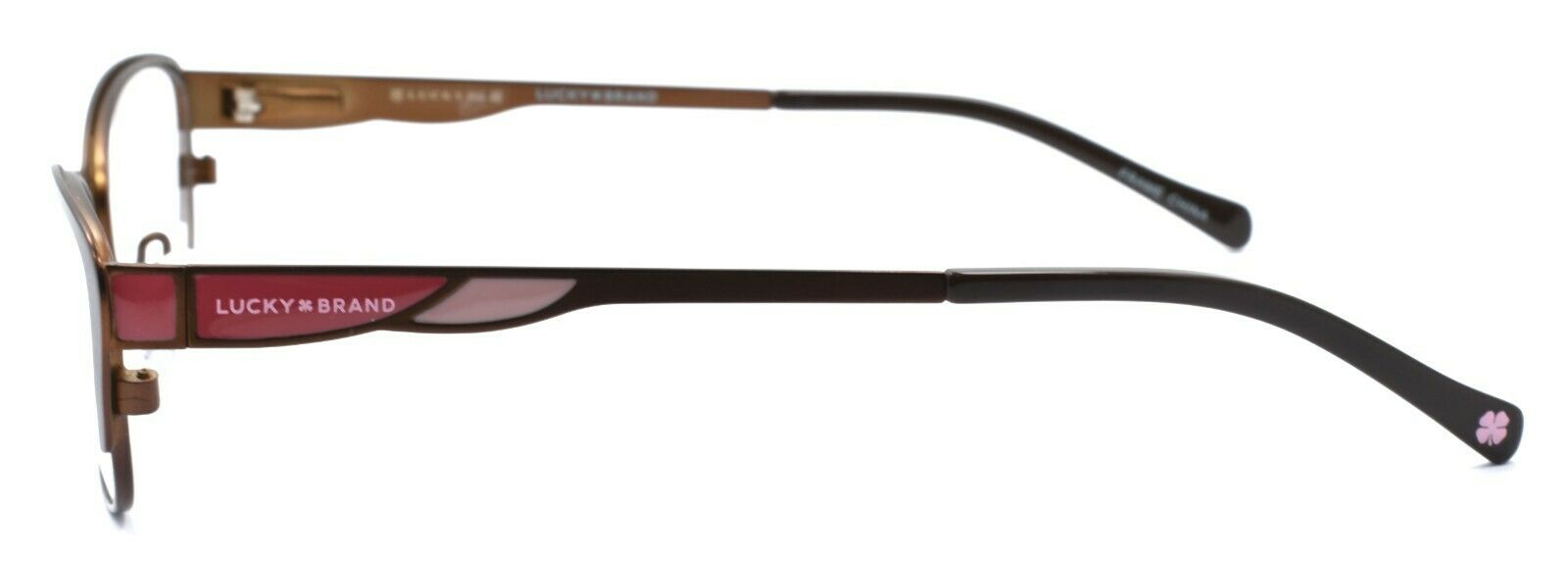 3-LUCKY BRAND D704 Kids Girls Eyeglasses Frames 47-15-130 Brown + CASE-751286282221-IKSpecs