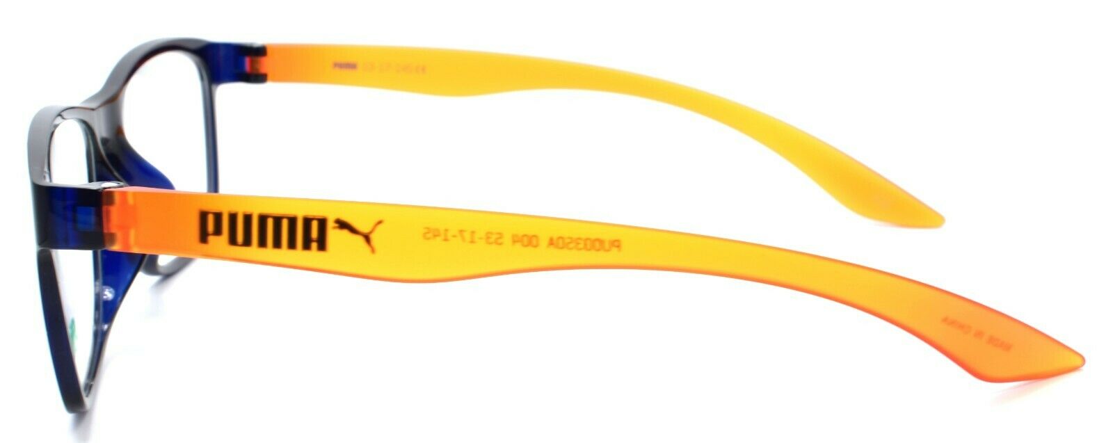 3-PUMA PU0035OA 004 Unisex Eyeglasses Frames 53-17-145 Blue / Orange-889652003443-IKSpecs