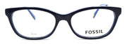 2-Fossil FOS 7010 PJP Women's Eyeglasses Frames 53-17-140 Blue + CASE-762753342553-IKSpecs