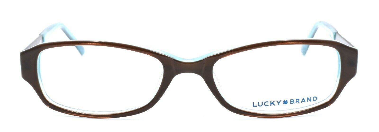 2-LUCKY BRAND Jade Women's Eyeglasses Frames PETITE 48-16-130 Brown / Blue + CASE-751286136524-IKSpecs