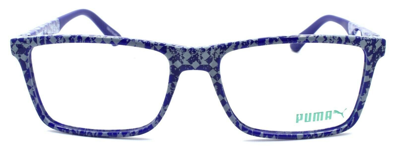2-PUMA PU0117O 002 Men's Eyeglasses Frames 55-17-145 Blue / Grey-889652063850-IKSpecs