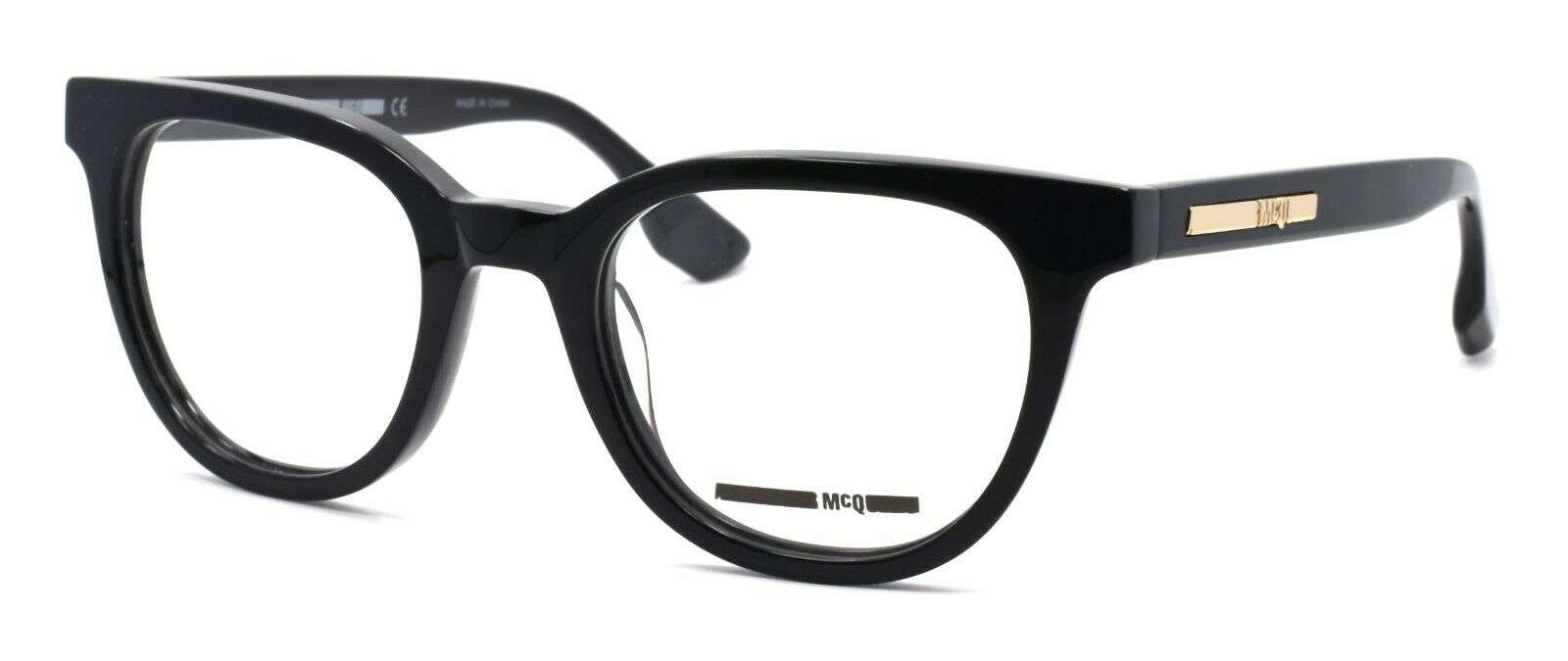 1-McQ Alexander McQueen MQ0030O 001 Women's Eyeglasses Frames 49-21-140 Black-889652011349-IKSpecs