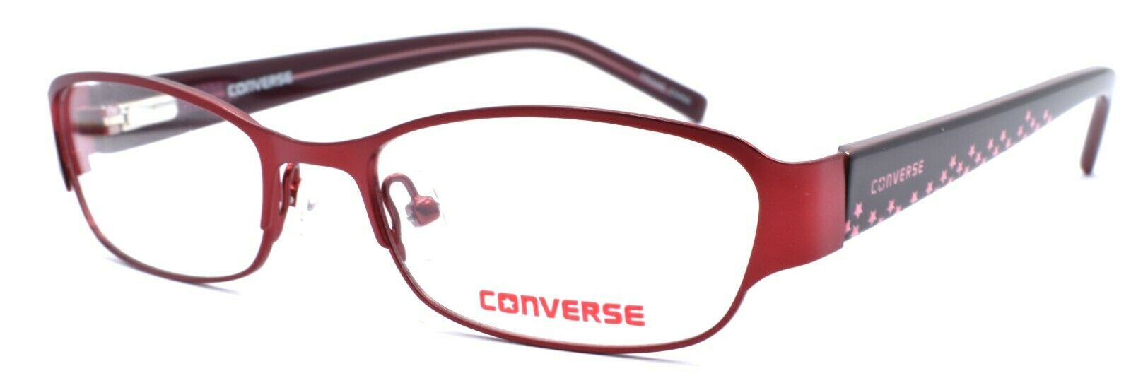 1-CONVERSE K006 Kids Girls Eyeglasses Frames 49-17-135 Red + CASE-751286247404-IKSpecs