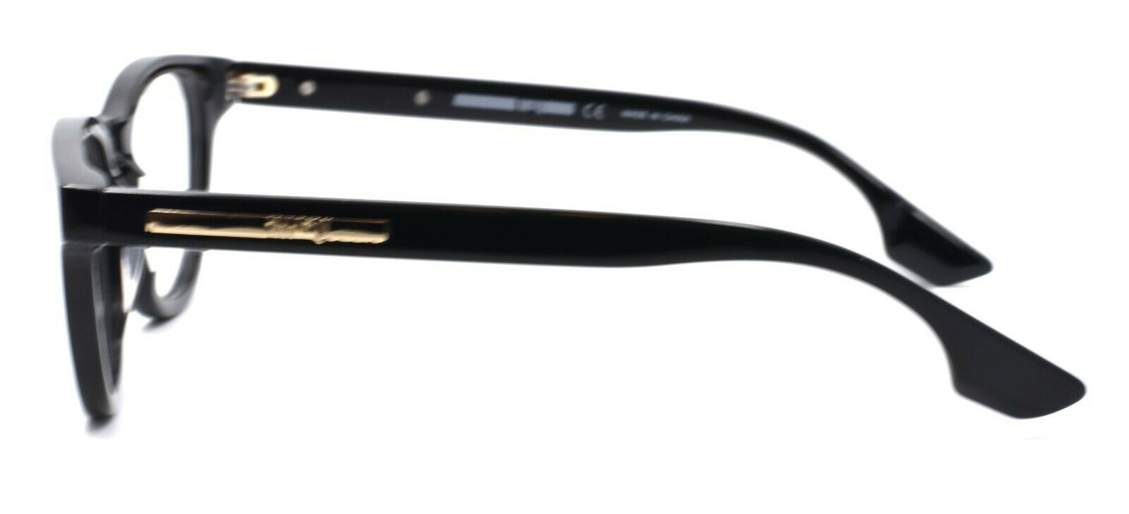 3-McQ Alexander McQueen MQ0033O 001 Unisex Eyeglasses Frames 49-20-140 Black-889652011493-IKSpecs