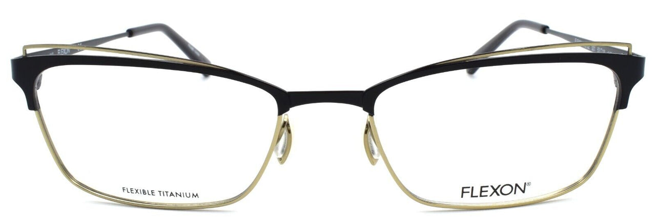 2-Flexon W3102 001 Women's Eyeglasses Frames Black 53-18-140 Flexible Titanium-886895484909-IKSpecs