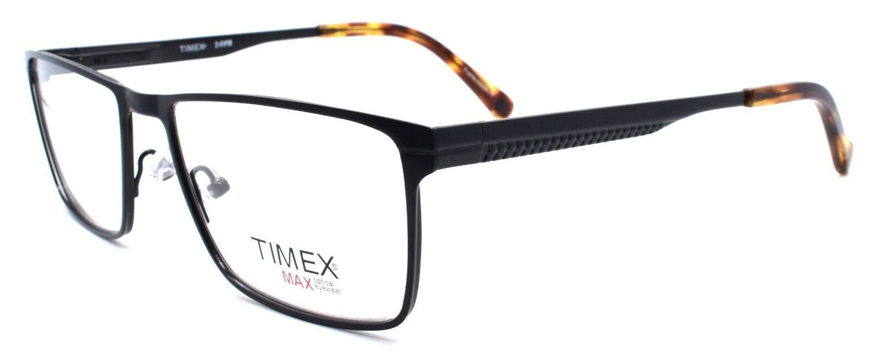 1-Timex 2:41 PM Men's Eyeglasses Titanium Large 56-178-150 Black-715317011204-IKSpecs