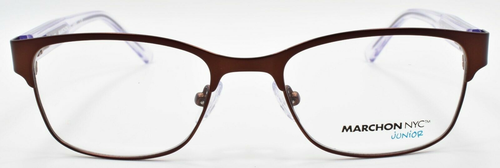 2-Marchon Junior M-7000 210 Kids Girls Eyeglasses Frames 47-17-130 Brown-886895402224-IKSpecs