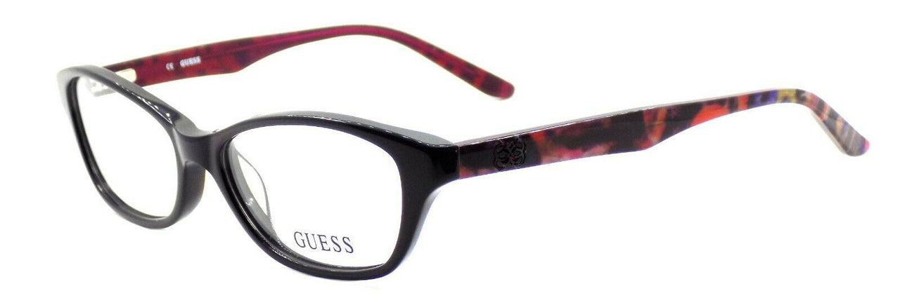 1-GUESS GU2417 BLK Women's Plastic Eyeglasses Frames 52-15-135 Black-715583960213-IKSpecs