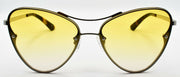 2-McQ Alexander McQueen MQ0137S 003 Women's Sunglasses Silver / Yellow Gradient-889652146096-IKSpecs