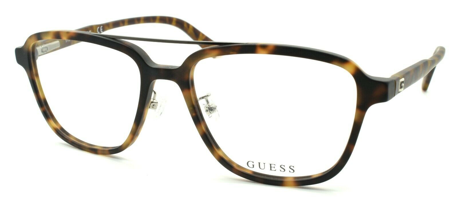 1-GUESS GU1975-F 052 Men's Eyeglasses Frames Aviator 55-17-145 Dark Havana-889214079077-IKSpecs