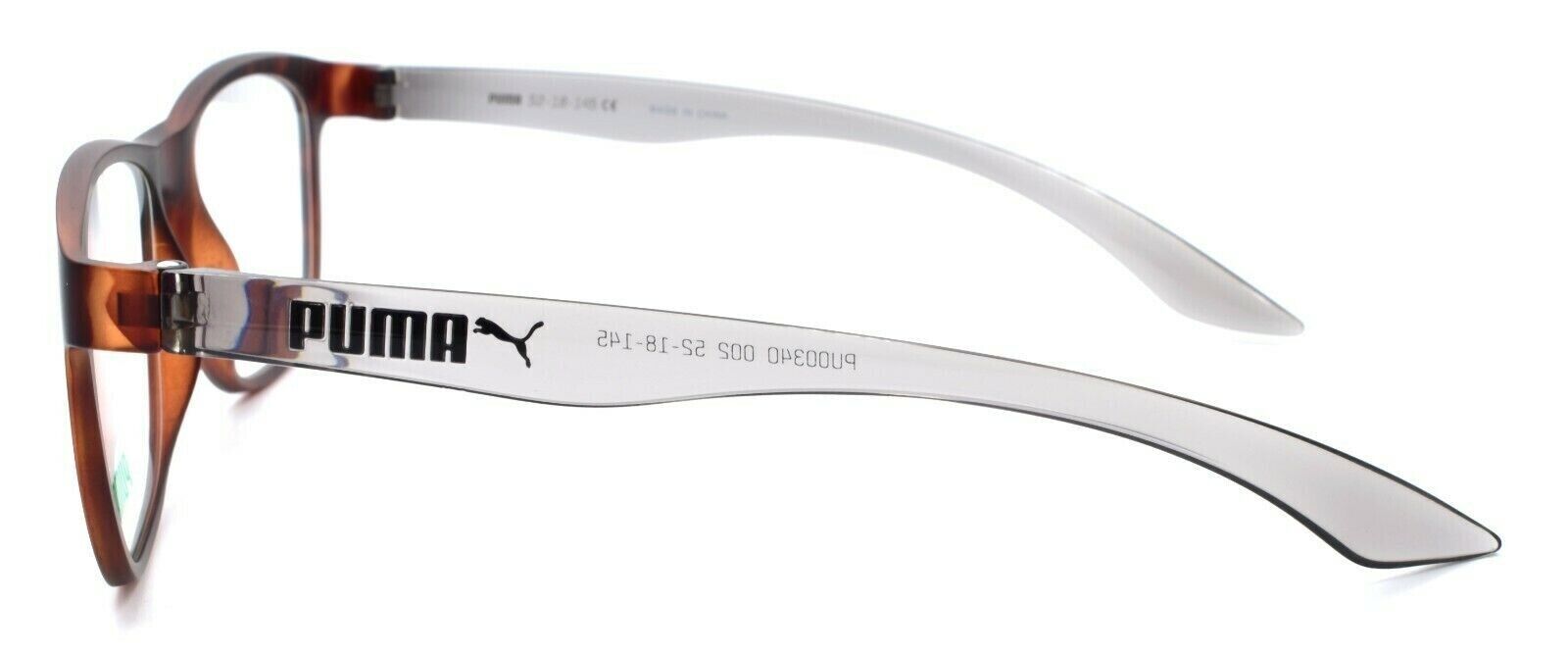3-PUMA PU0034O 002 Unisex Eyeglasses Frames 52-18-145 Havana / Gray Crystal-889652003184-IKSpecs