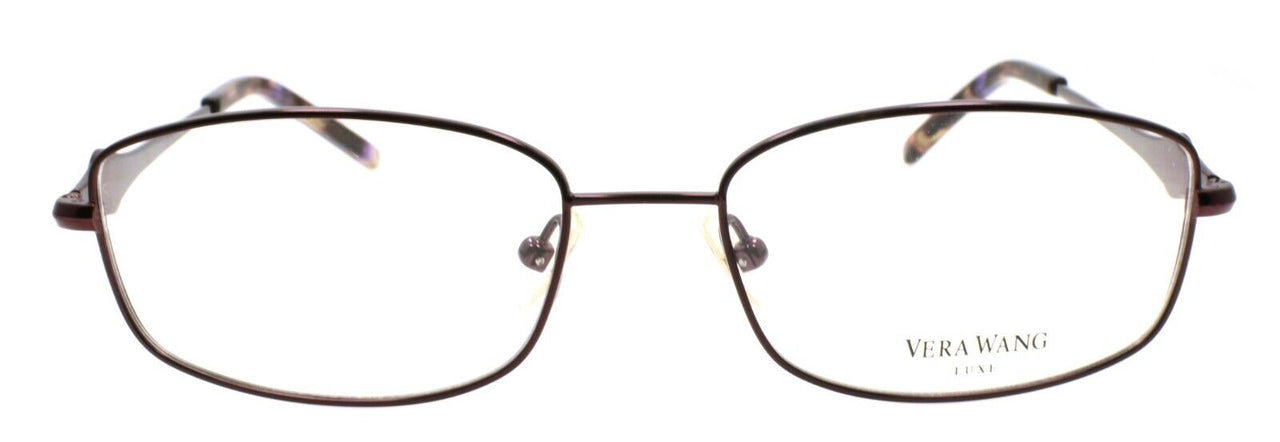 Vera Wang Placida WI Women's Eyeglasses Frames 51-16-130 Wine Titanium