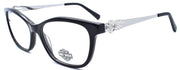 1-Harley Davidson HD0555 001 Women's Eyeglasses Frames 54-16-140 Black-889214196422-IKSpecs