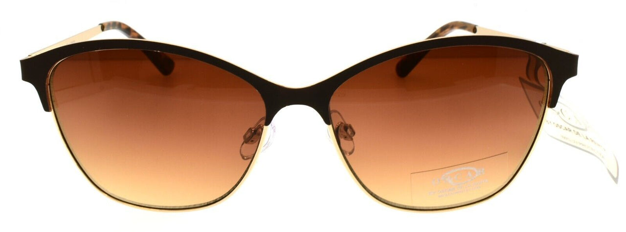2-OSCAR By Oscar De La Renta OSS3108 700 Women's Sunglasses Brown & Gold / Brown-800414530519-IKSpecs