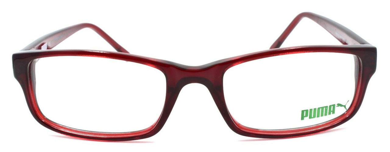 PUMA PE0021O 003 Unisex Eyeglasses Frames 54-19-140 Deep Red